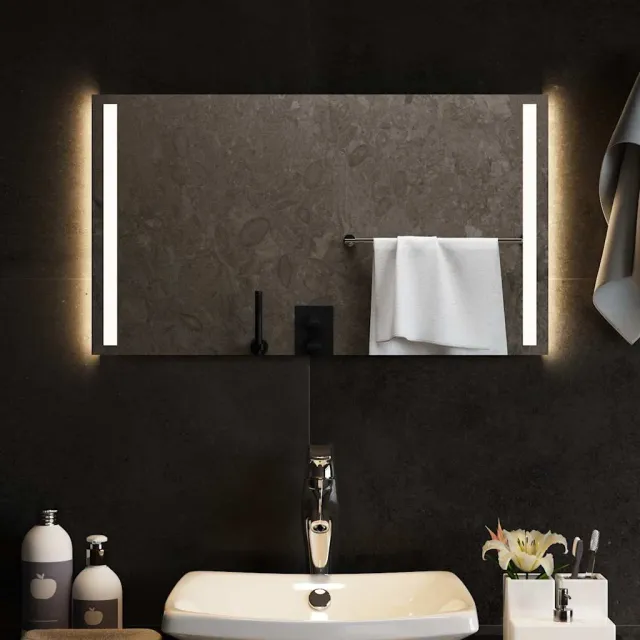 vidaXL Badkamerspiegel LED 70x40 cm Transparent