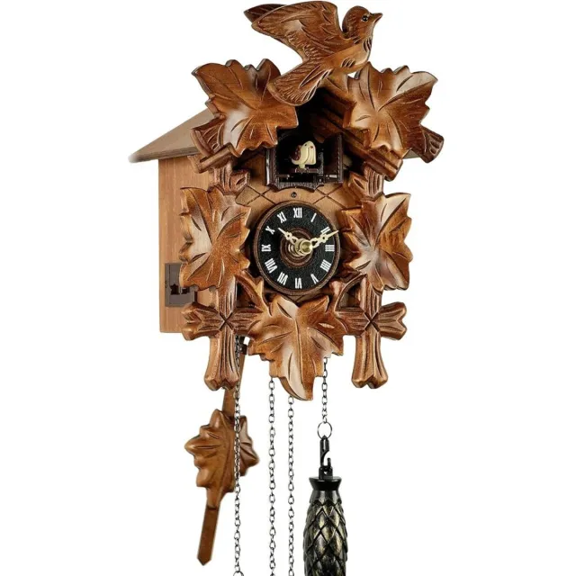 DailySupplies® Koekoeksklok Modern - Vogelhuisje - Wandklok Antiek - Hout Bruin