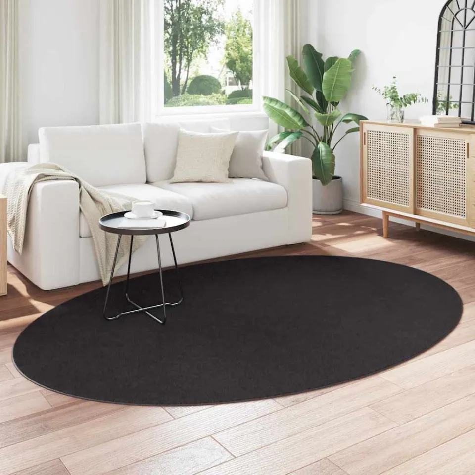 vidaXL Tapijt HUARTE Zwart 160 x 230 cm 100% Polyester, foto 3