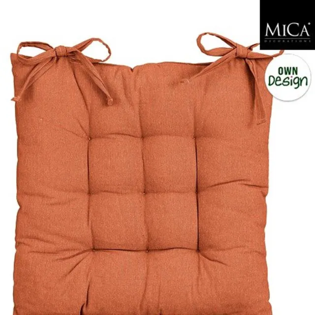 Mica Decorations Como Stoelkussen – 46 x 46 x 7 cm – Terra