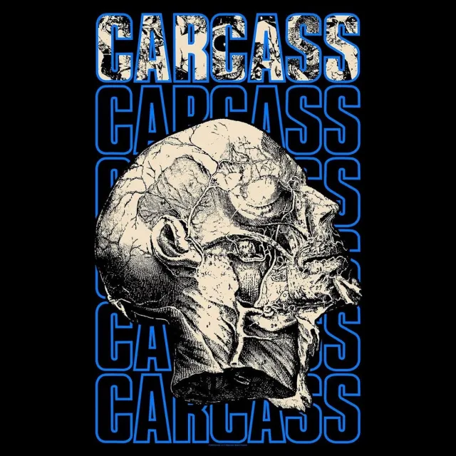 Rock Off Carcass - Necro Head Textiel Poster - Multicolours