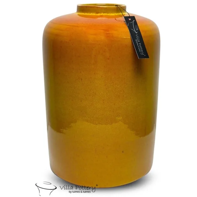 Villa Pottery Bellagio Groen 22x20 cm NOT WATERPROOF oranje