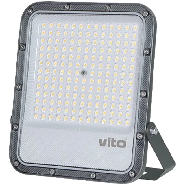Vito Rona+ - LED Schijnwerper 100W - IK08 - 15000lm 4000K IP66 - Met OSRAM SMD LEDs - Donkergrijs - LED Floodlight