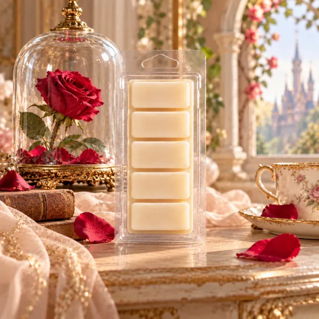 Anna's Geurenhuisje Waxmelts Belle - Snapbar - 55 gram - Geinspireerd op een sprookje - Sojawas - Handmade - Dierproefvrij - Huisparfum - Voor in geurbrander - Geur in huis - Geurkaars Creme