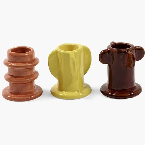 Serax Marie Michielssen - Kandelaar assortiment - Mix kleuren - 5 Ø - 3 stuks