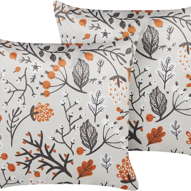 Beliani MONTBRETIA - Sierkussen set 2 - Meerkleurig - 45 x 45 cm - Fluweel