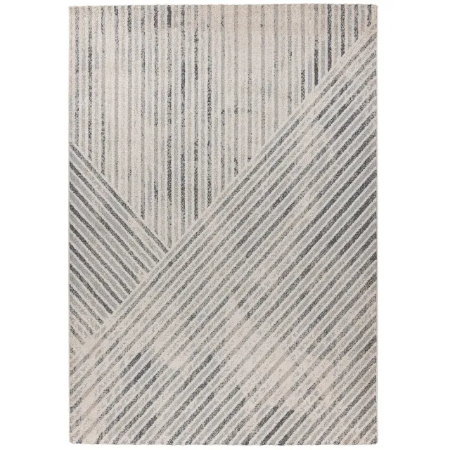 Dutch XXL Modern Vloerkleed | Tapijt | Rhombus | Geometrisch | Beige/Grijs | 80x150 cm Beige / Grijs