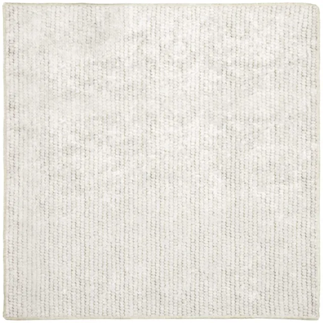 vidaXL Tapijt - Crèmekleurig - 100 - x - 100 - cm - 100% - Polyester - 3 - mm - Wasbaar