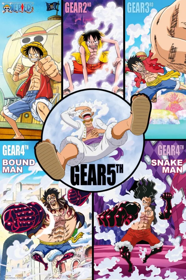 ABYSTYLE Poster One Piece - Gears History 61x91,5cm Divers