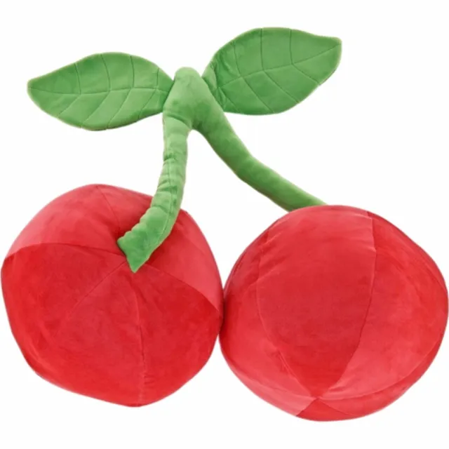 Unique Living kussen Tropic Icons cherry 50 cm rood/groen