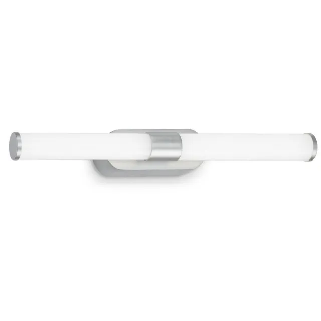 B.K.Licht Runt - LED Spiegellamp - voor de badkamer - neutraal wit lichtkleur - wandlamp - chroom - IP44 - 7W - 40 cm