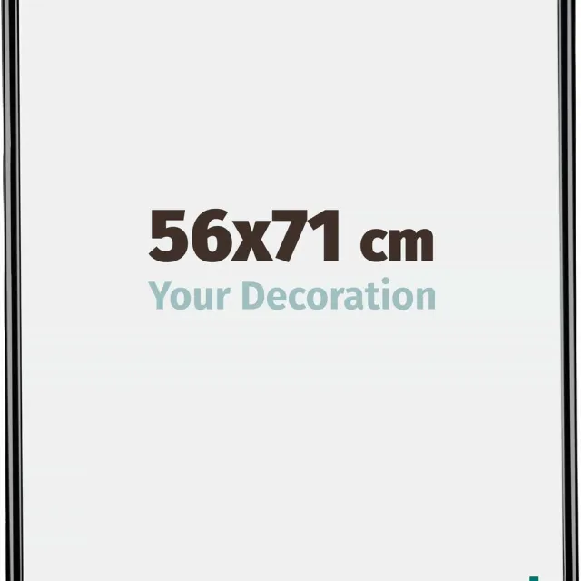 yd. Your Decoration - Fotolijst 56x71 cm - Kunststof - Zwart Hoogglans - Bordeaux