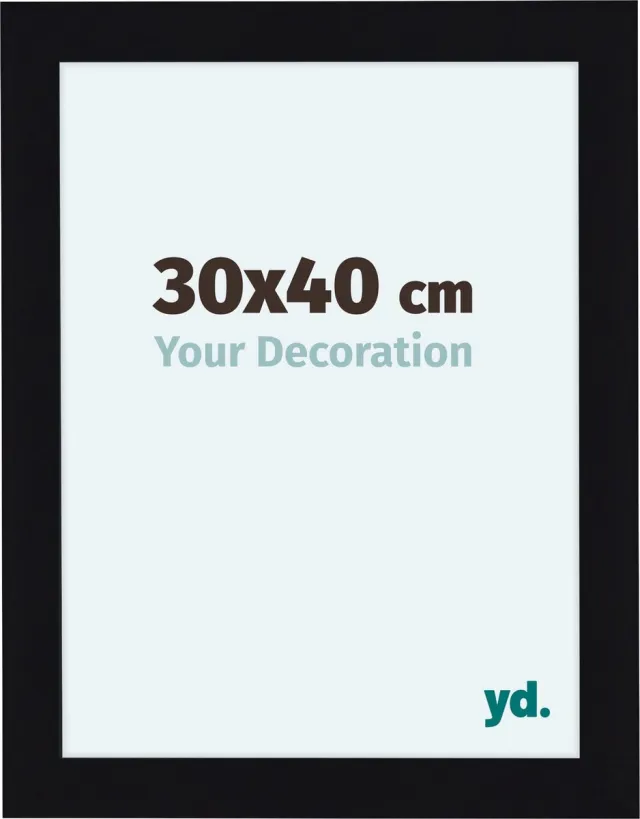 yd. Your Decoration - Fotolijst 30x40 cm - MDF - Zwart Hoogglans - Como