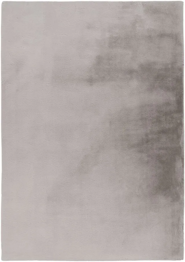 Padiro knus hoogpolig shaggy vloerkleed 80 x 150 cm - lichtgrijs - modern effen ontwerp - voor vloerverwarming - van polyester