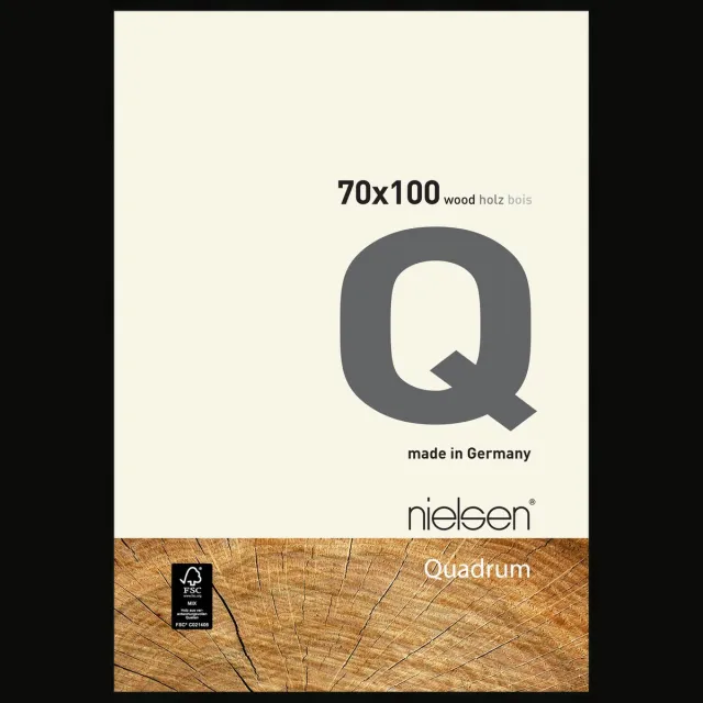 Nielsen Quadrum Houten Wissellijst Black 70x100cm Zwart