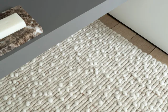 Acsento Santorini Itsy Bitsy Ivory Vloerkleed - 200 x 290 cm - Ivoor - Rechthoekig - Wol - Woonkamer, Slaapkamer - Gespikkeld - Modern, Scandinavisch