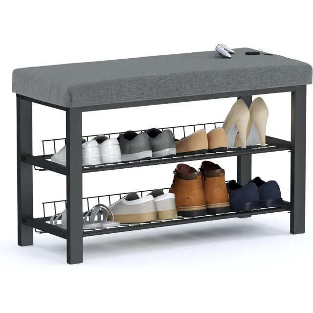 DailySupplies® Schoenenrek - Schoenenbank - Schoenenkastje Grijs