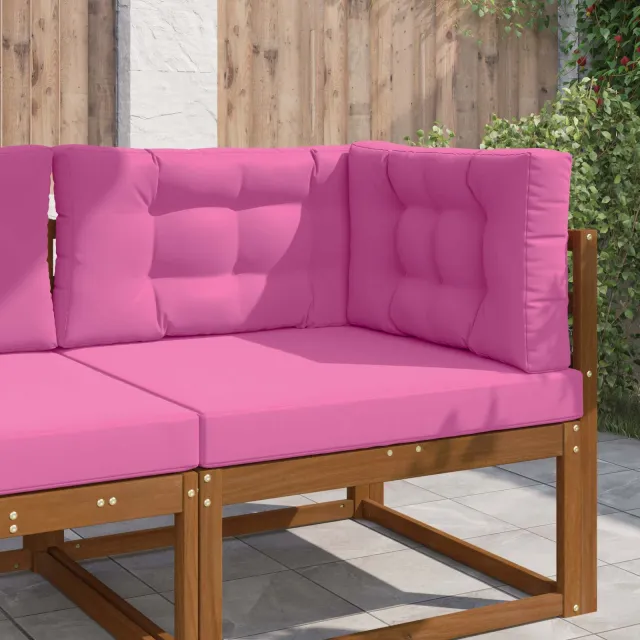 vidaXL Buiten bankkussen Stof Roze 80 x 80 cm