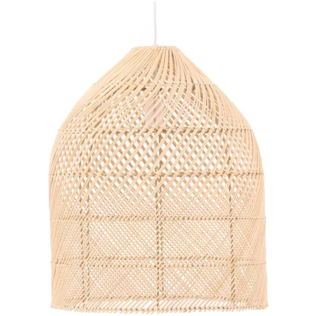 Nest of Nora Rotan rieten hanglamp Edena - Grote lampenkap - Nature Lichtbruin