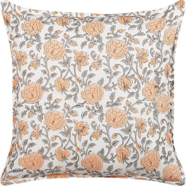 Beliani MEADIA - Sierkussen - Gebroken wit - 45 x 45 cm - Katoen Meerkleurig