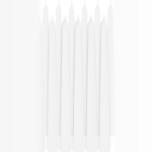 Trend Candles Dinerkaarsen - 18x - wit - 13 branduren - 30 cm - Tafelkaarsen/kandelaarkaarsen