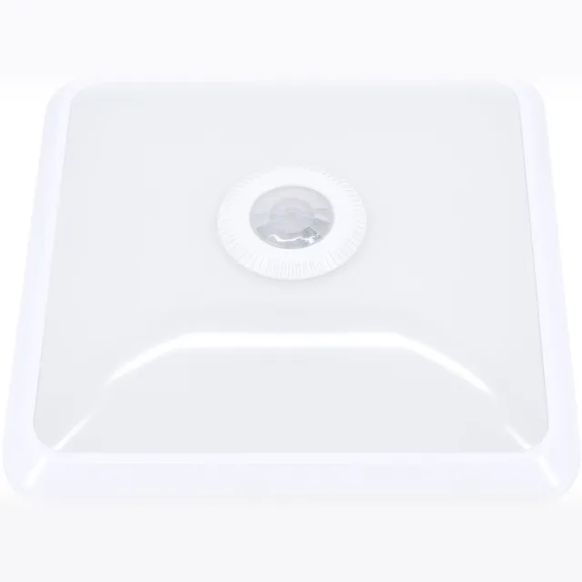 Bemko LED-plafondlamp Doria 12W 4000K 1000LM IP20 vierkant met PIR-sensor wit