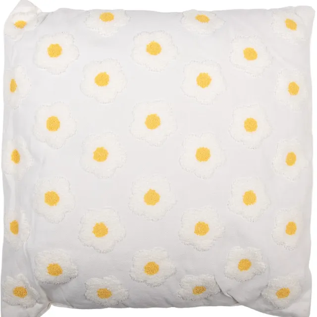 Clayre & Eef Sierkussen 45x45 cm Wit Synthetisch