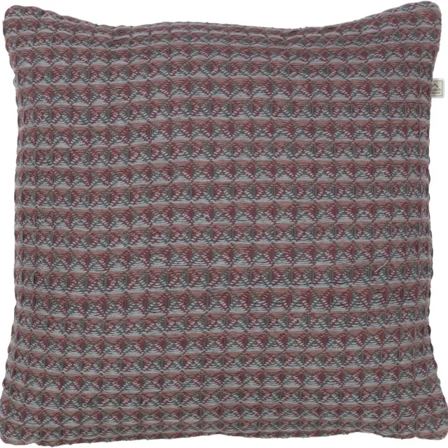 Dutch Decor AINA - Sierkussen bordeaux 45x45 cm - rood - Inclusief binnenkussen