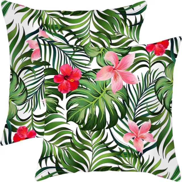 LiveOnce® Tuinkussenhoezen Honolulu - 2 stuks - 45x45cm - buitenkussen hoezen - water en UV-bestendig sierkussen hoezen -hoge kwaliteit - 91gr.