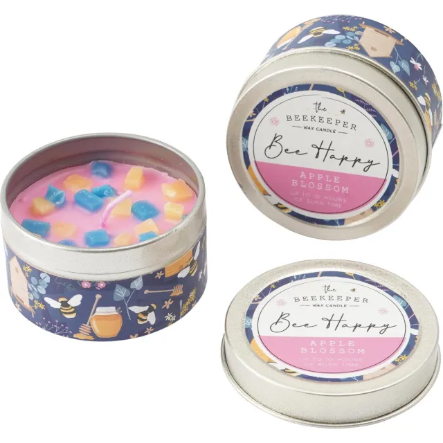 CGB Giftware CGB THE BEEKEEPER 'APPLE BLOSSOM' PURPLE CANDLE multi