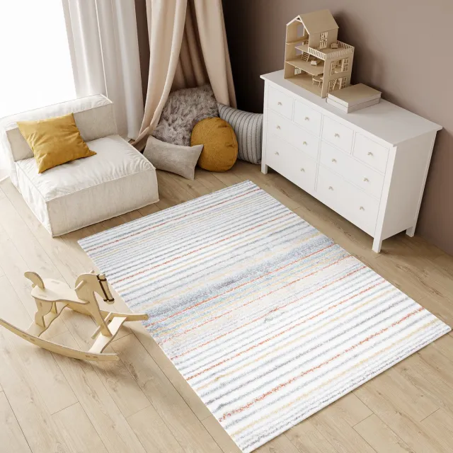 Tapiso Modena Vloerkleed Hoogpolig Fluffy Shaggy Modern Tapijt Kleurrijk 2