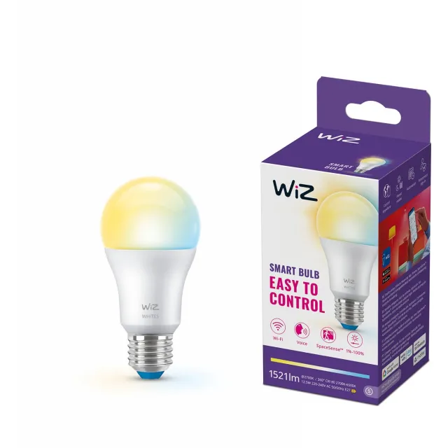 WiZ Lamp - Slimme LED-Verlichting - Warm- tot Koelwit Licht - E27 - 100W - Mat - Wi-Fi
