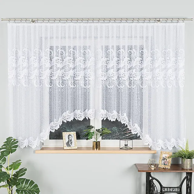 Markizeta IWONA - Kant en Klaar Jacquard Gardijn - 500x160 cm - Wit