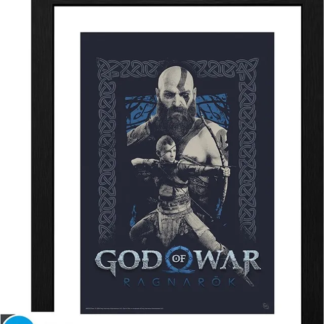 GB eye GBeye God of War Ragnarok Framed Print 30x40CM-Kratos & Atreus (Diversen) Nieuw Zwart