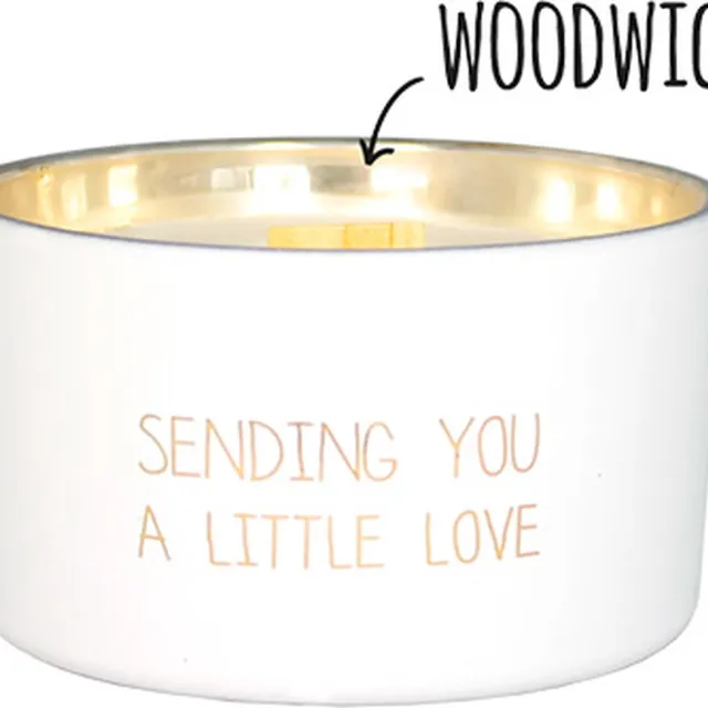 My Flame Geurkaars - 'Sending You a Little Love' Wit