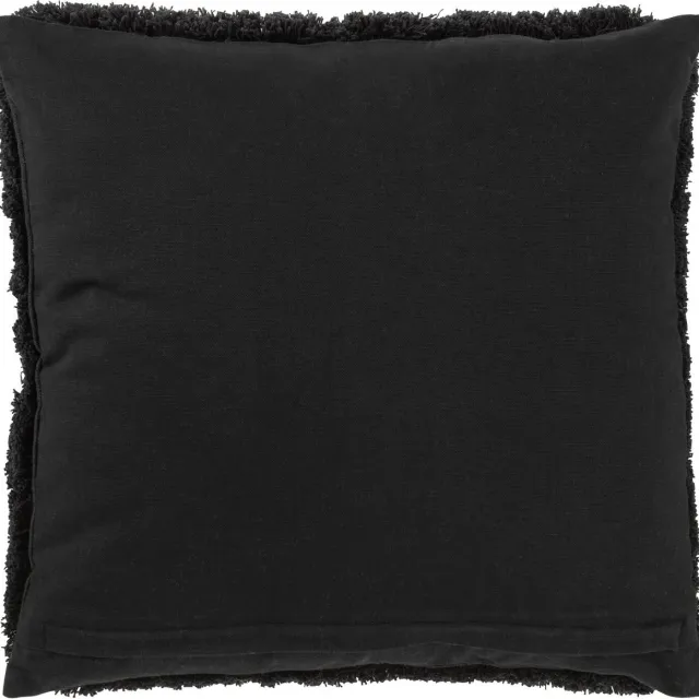 J-Line kussen Ibiza - textiel - zwart