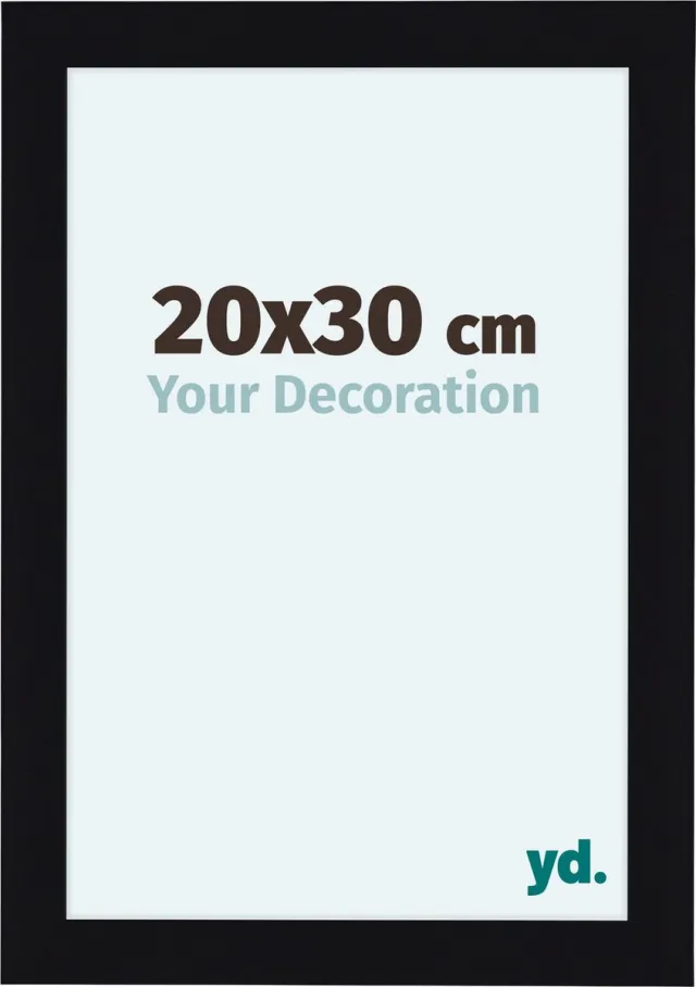 yd. Your Decoration - Fotolijst 20x30 cm - MDF - Zwart Hoogglans - Como