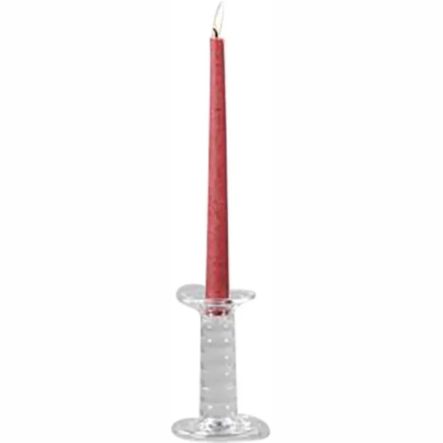 Rasteli Kaarsenhouder - glas - transparant - D9,7 x H14,1 cm