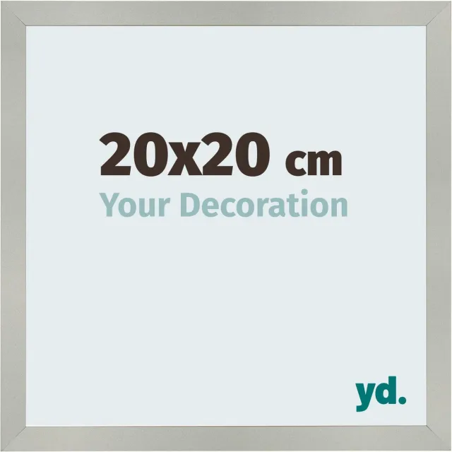 yd. Your Decoration - Fotolijst 20x20 cm - MDF - Zilver Mat - Bologna