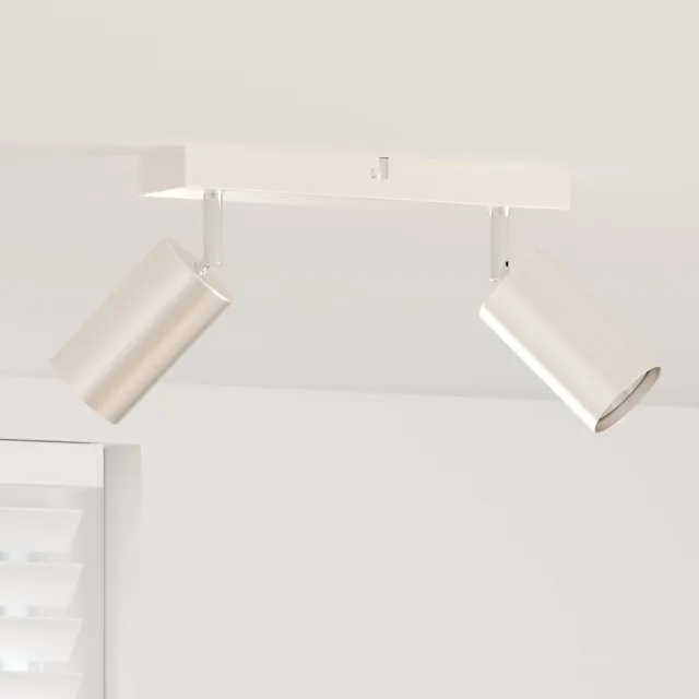 vidaXL Plafondspot met schijnwerpers Nikkel 26 x 6 x 16 cm Metaal
