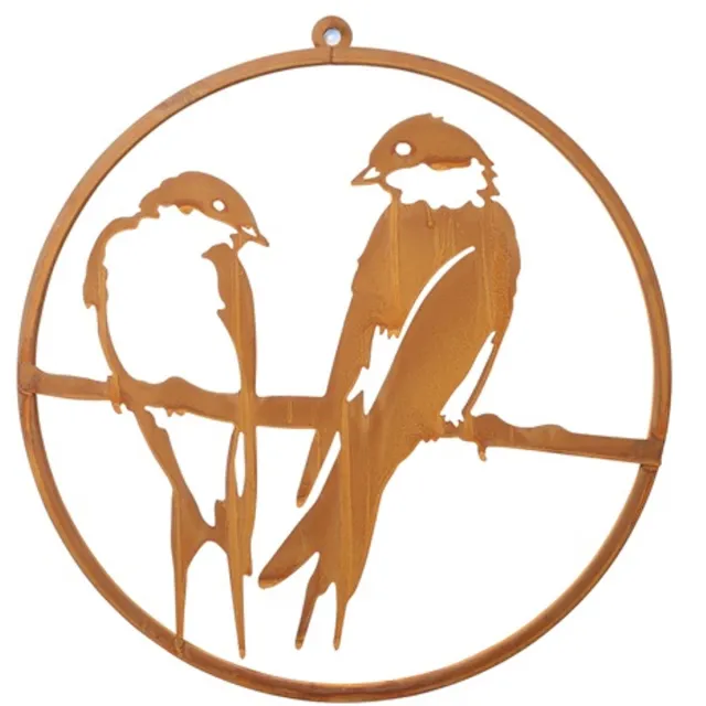 Countryfield Wandversiering Nikki - Roest - Decoratie - Vogels