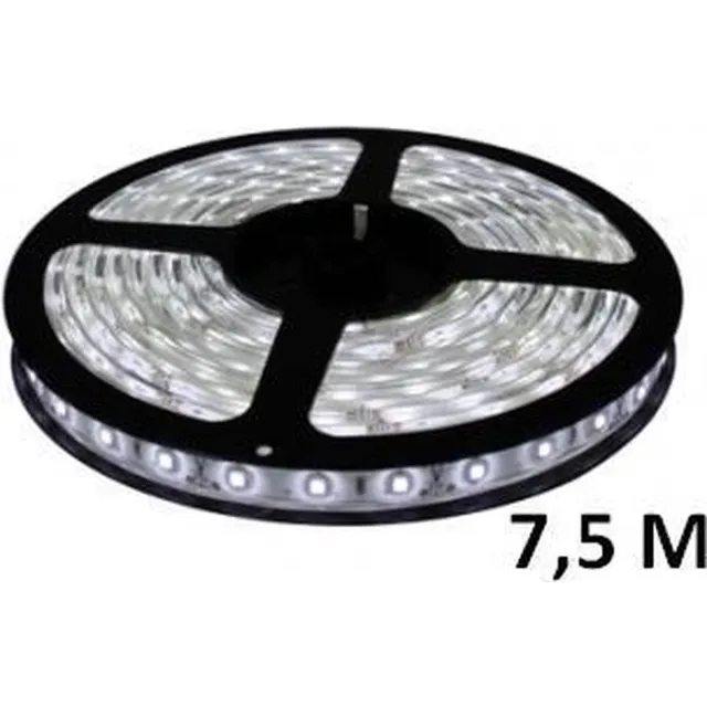 ABC-Led 7,5 meter - koud wit - LED strip - 24 volt - 3528 SMD - waterdicht - dimbaar