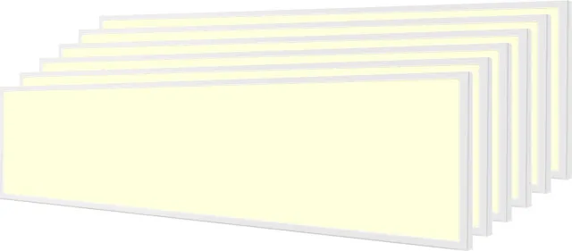 Velvalux LED Paneel 30x120 6 Pack - Velvalux Lumis - LED Paneel Systeemplafond - Warm Wit 3000K - 40W - Inbouw - Rechthoek - Wit - Flikkervrij