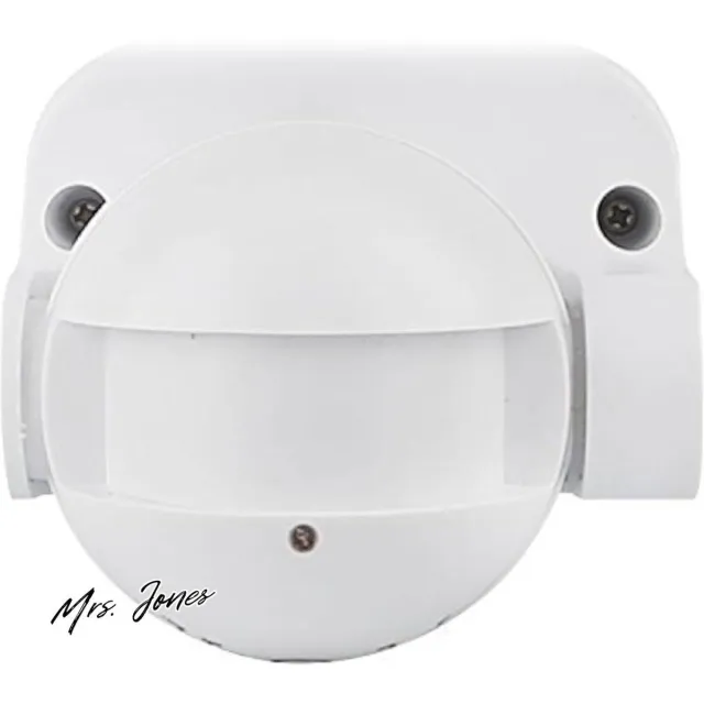 Mrs. Jones Radar bewegingsmelder 180° binnen-buiten IP44 LED geschikt verticaal verstelbaar wit . multi-color