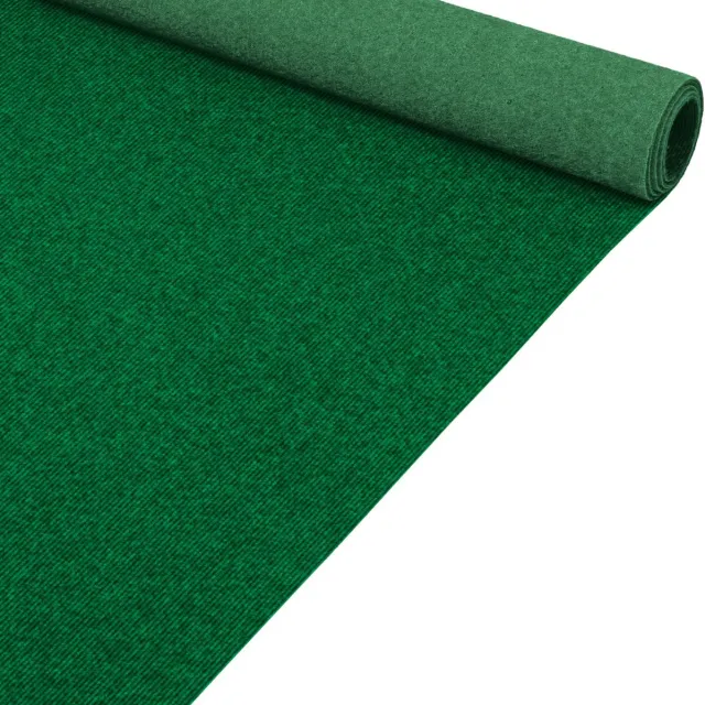 ANRO Eventtapijt Groen 250x133cm – Beurstapijt Loper Messeloper Bruiloftsloper Antislip Op Maat