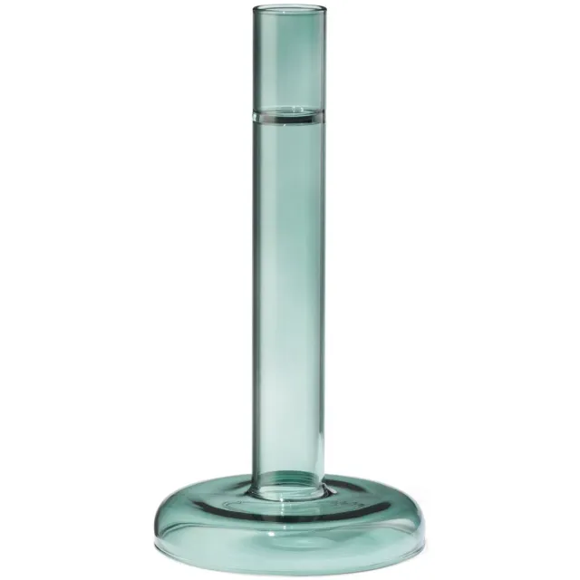 HEMA Kandelaar M glas groen (donkergroen)