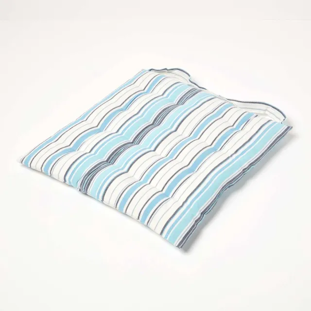 Homescapes New England tartan zitkussen, 100% katoen, 40 x 40 cm Blauw