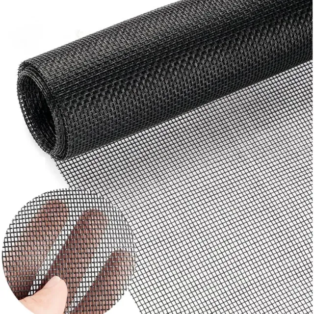 GelldG Horren - Instelbare Horren Rol - Anti-Insecten Horren voor Ramen en Deuren - Geschikt voor Maat 150x300 cm - Knipbaar en Duurzaam - Gemaakt van Kunststof Zwart