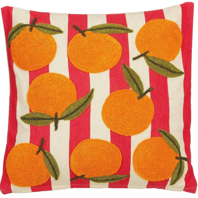Mica Decorations Sinaasappel kussentje, 45x45 cm Rood - Sinaassappel