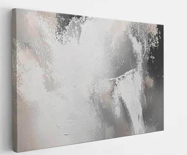 Saammp Canvas Schilderij - Neutraal - Abstract - 70x50 - Foto op canvas - Wanddecoratie - Muurdecoratie Woonkamer - Slaapkamer decoratie - Canvas Print Multicolor